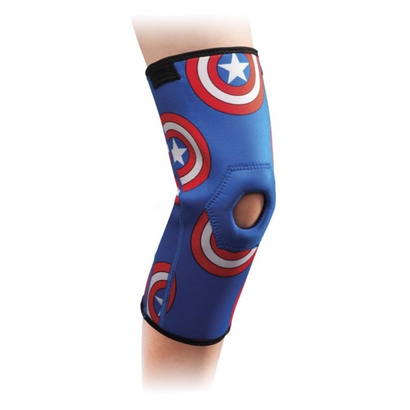 NWT✨ DONJOY Marvel Captain America Neoprene Knee Sleeve w Patella Donut - Picture 9 of 9